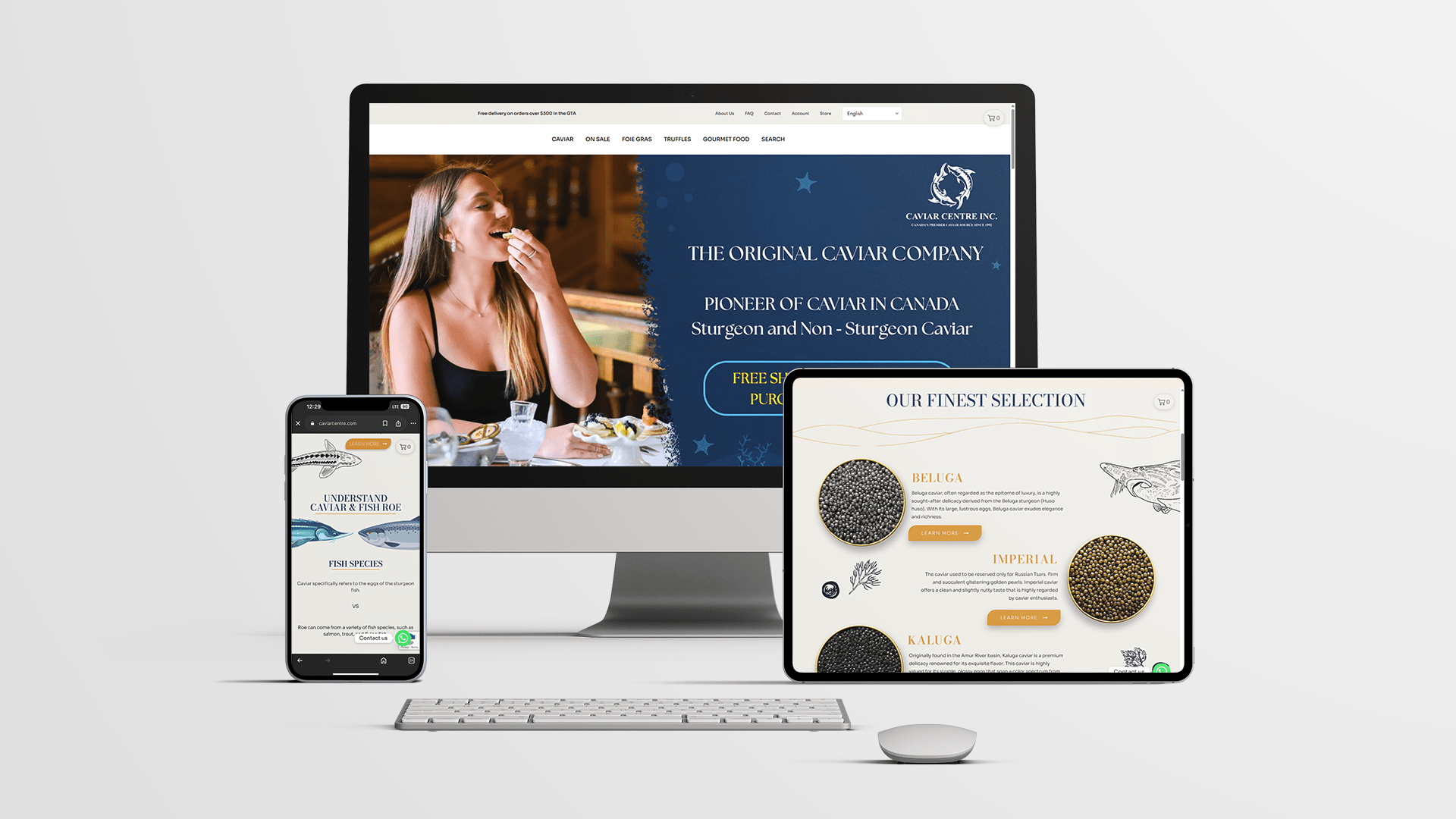 Caviar Centre Website Design
