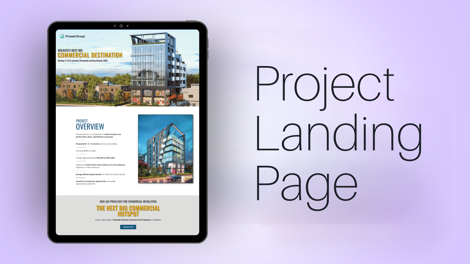 prasad-central-website-design-ipad